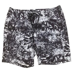 Lululemon Men's Current State Board Short 9"  Black Floral Swimming Shorts Sz 34
